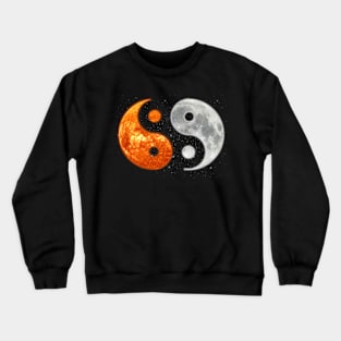 yin yang moon sun Crewneck Sweatshirt